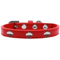 Mirage Pet Products Red Cupcake Widget Dog CollarRed Size 20 631-28 RD20